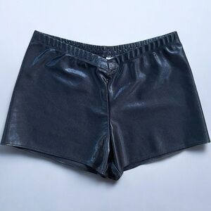 IHeartRaves V-Cut Rave Dance Show Booty Shorts in Black Shimmer size Small